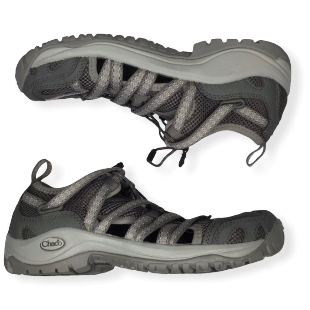Chaco Shoes Outcross Pro Lace Water Shoe in Steel Size 7.